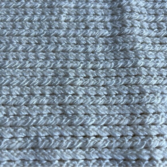 COS Cream Knit With Mesh Contrast Top US L - Picture 4 of 8